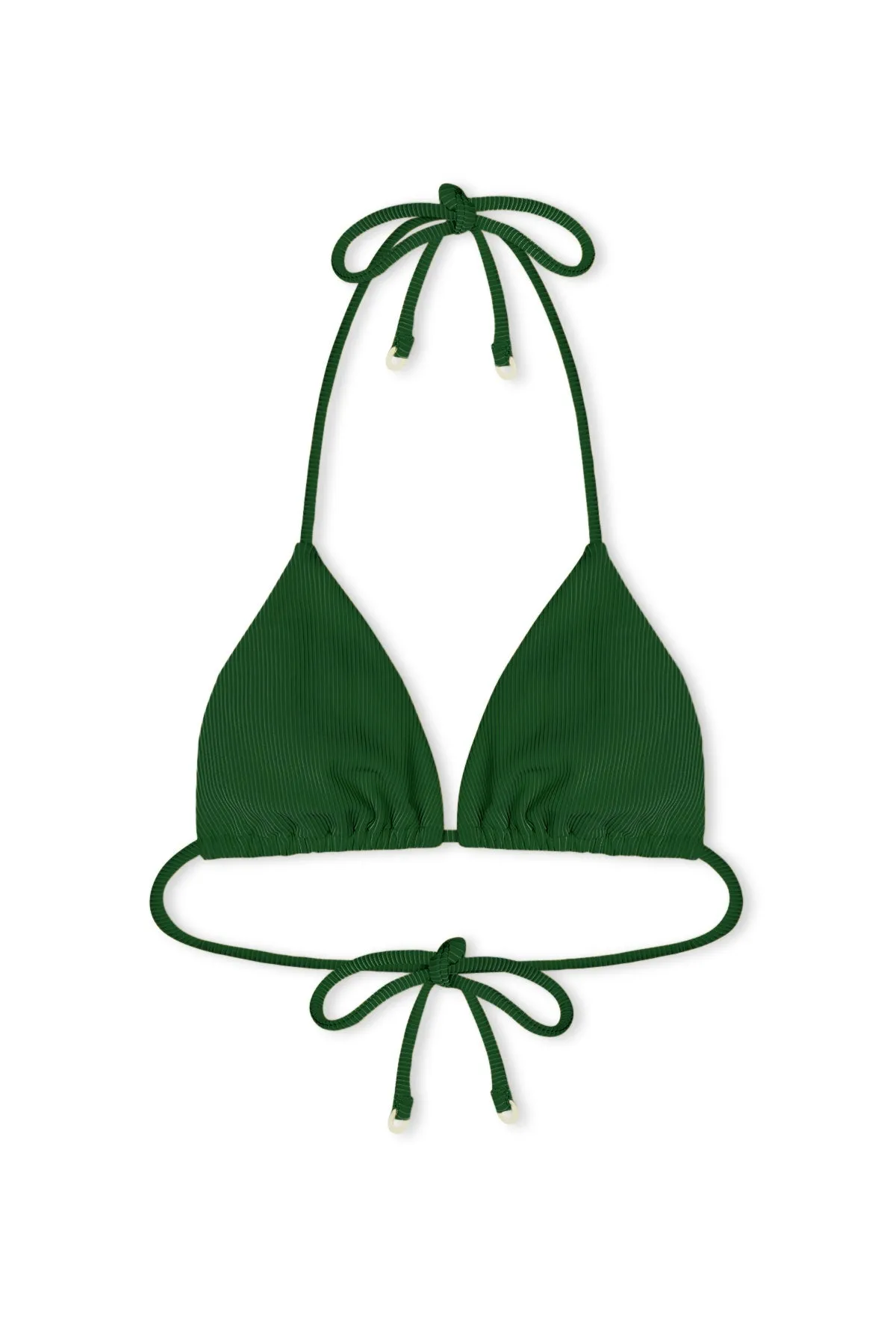 Signature Stripe Tie Triangle Top - Tallow Green sold by Zulu and Zephyr