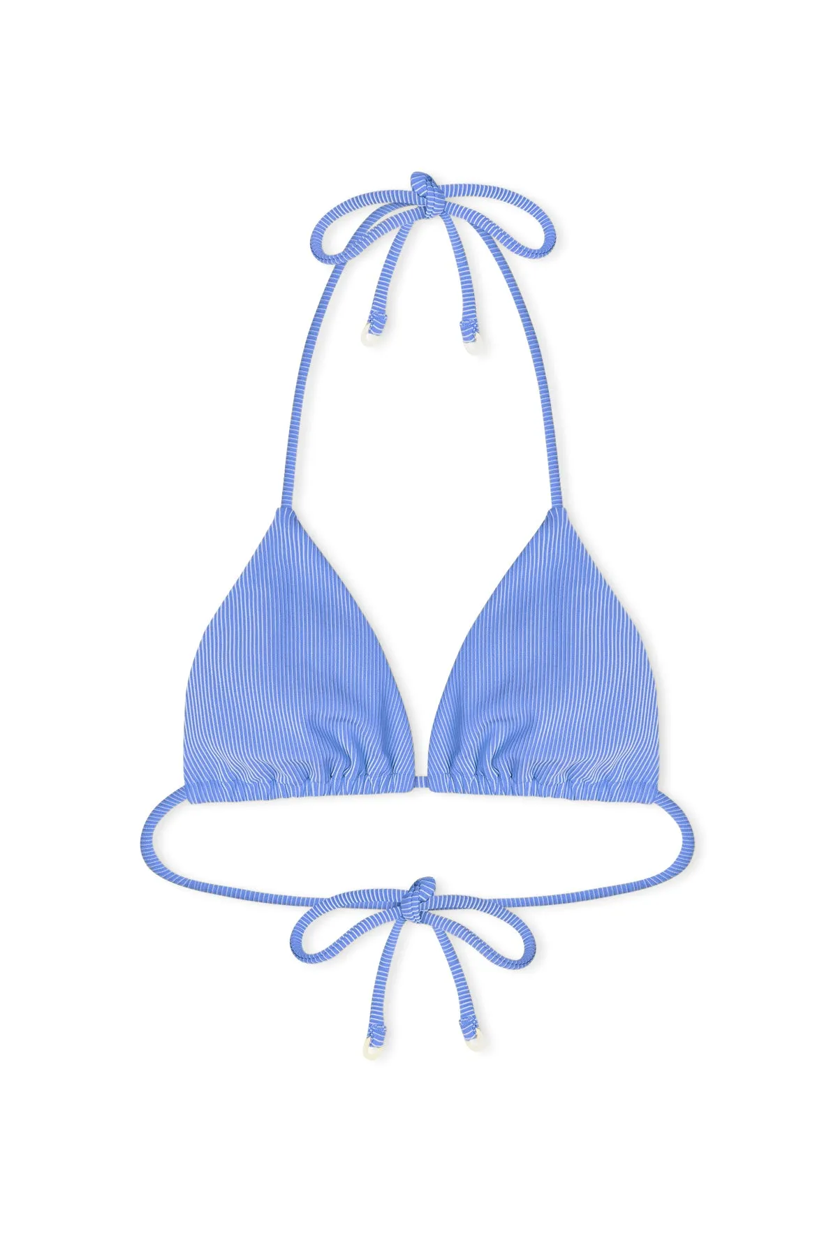 Signature Stripe Tie Triangle Top - Sky sold by Zulu and Zephyr product image thumbnail 2