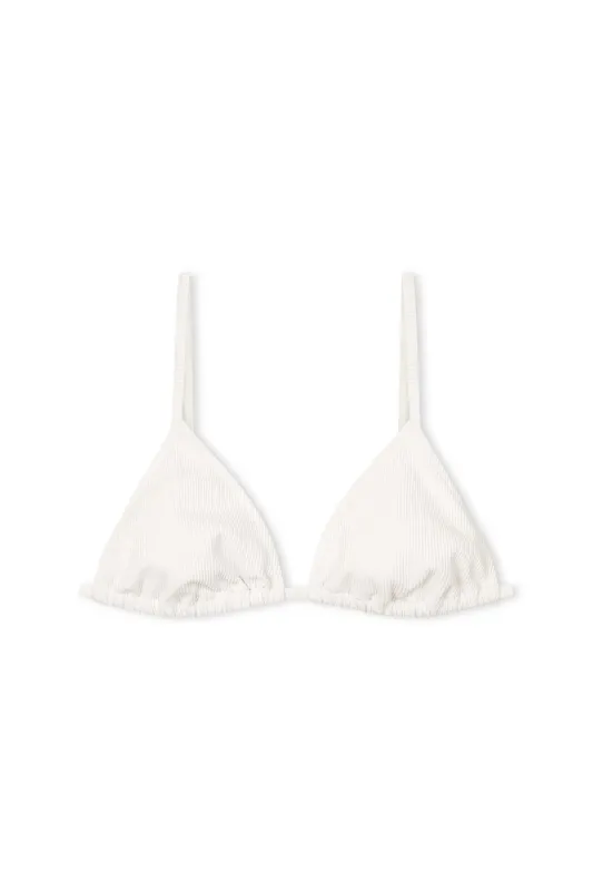 Signature Stripe Triangle Top - White sold by Zulu and Zephyr