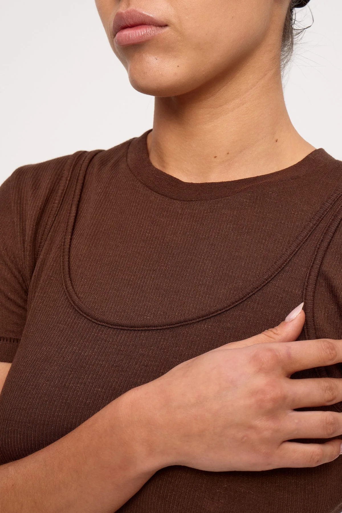 Rib Hemp Jersey Tank - Chocolate sold by Zulu and Zephyr product image thumbnail 3