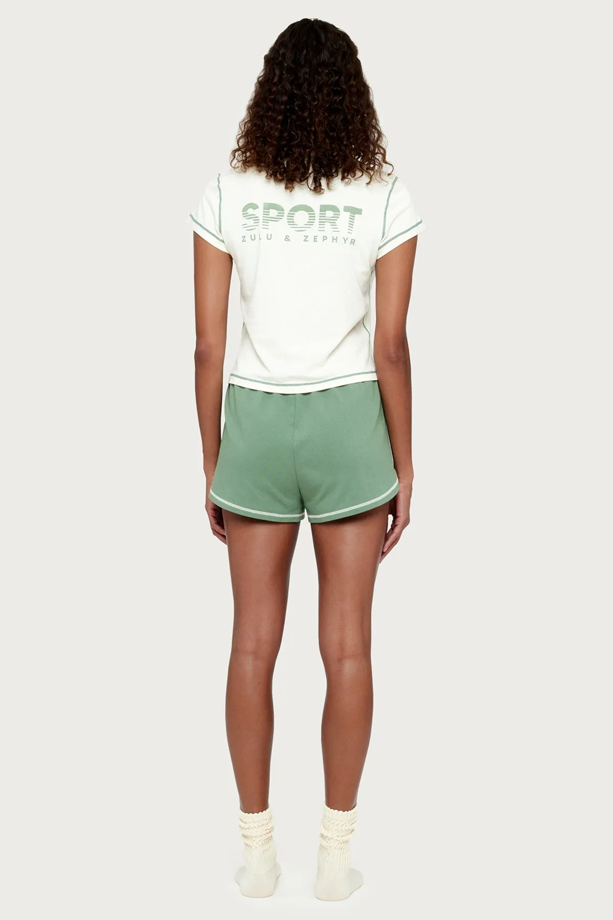 Sport Slim T-Shirt - Sage sold by Zulu and Zephyr product image thumbnail 3