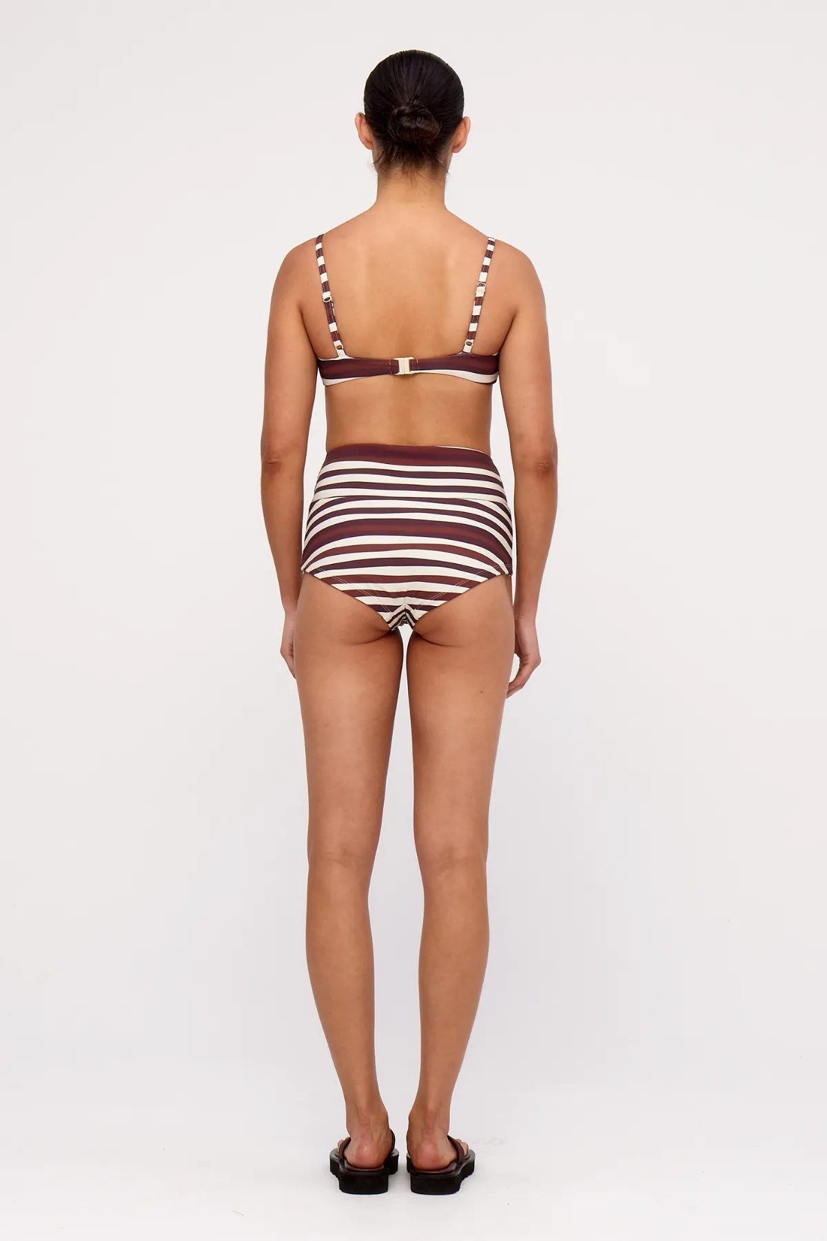 Boy Short - Chocolate Stripe sold by Zulu and Zephyr product image thumbnail 3
