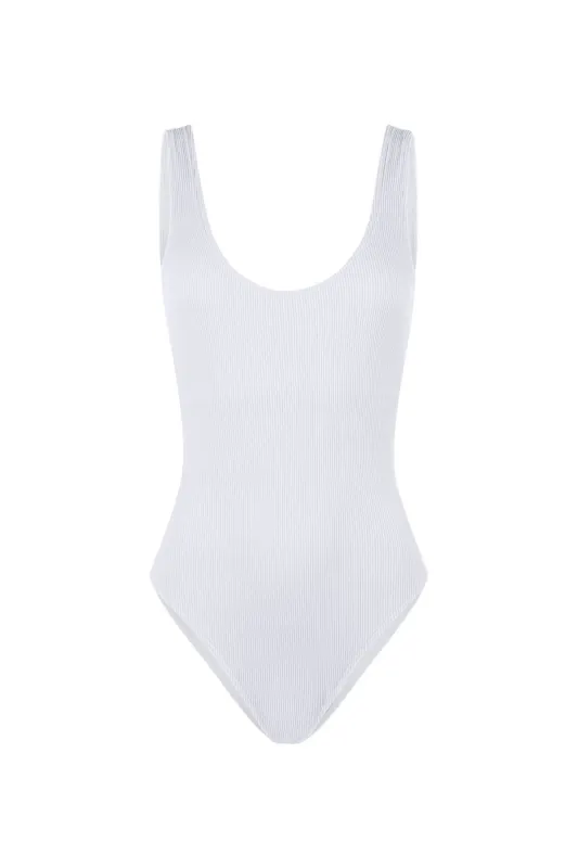 Signature Scoop One Piece - White sold by Zulu and Zephyr