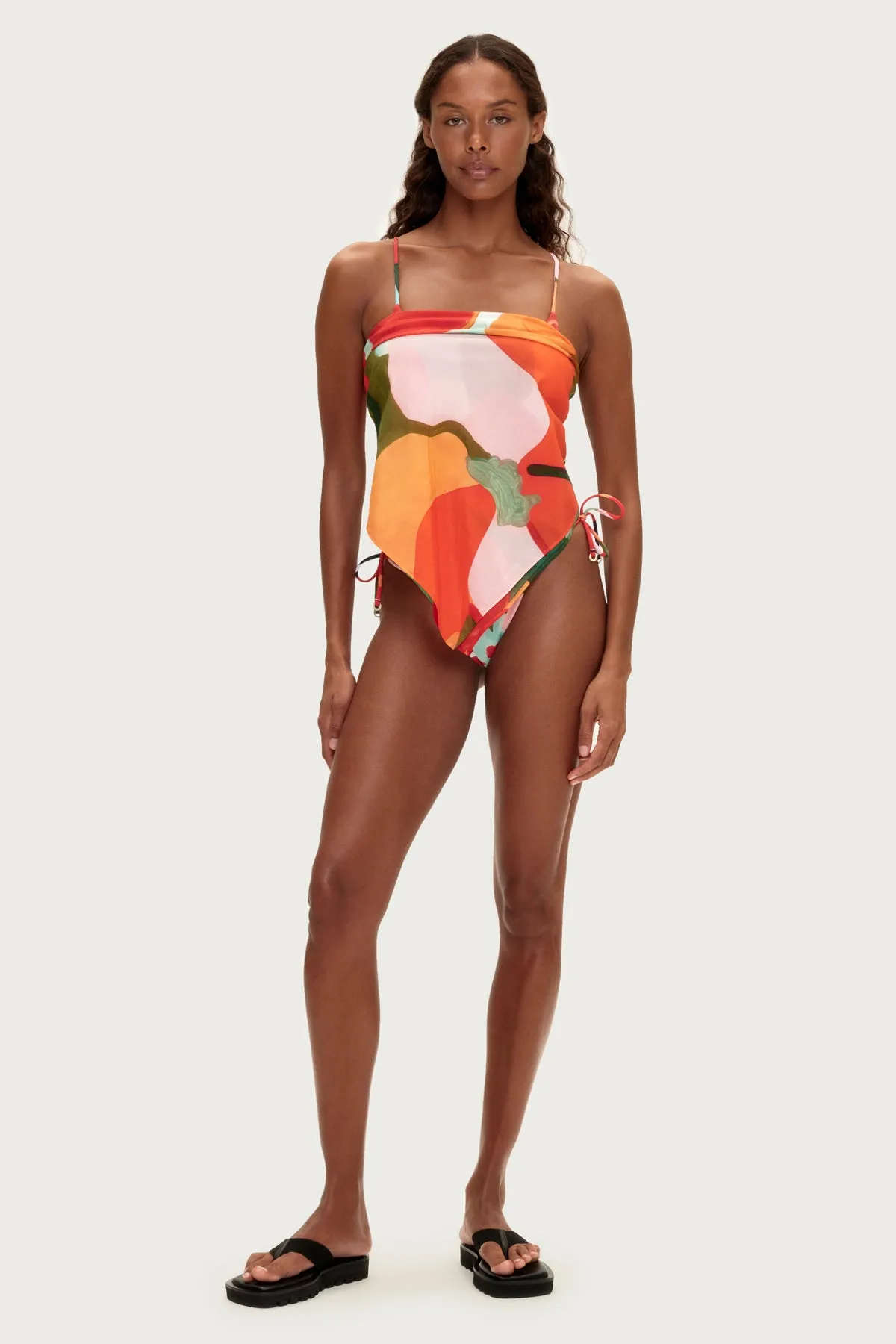 Cotton Silk Scarf - Red Floral sold by Zulu and Zephyr product image thumbnail 5