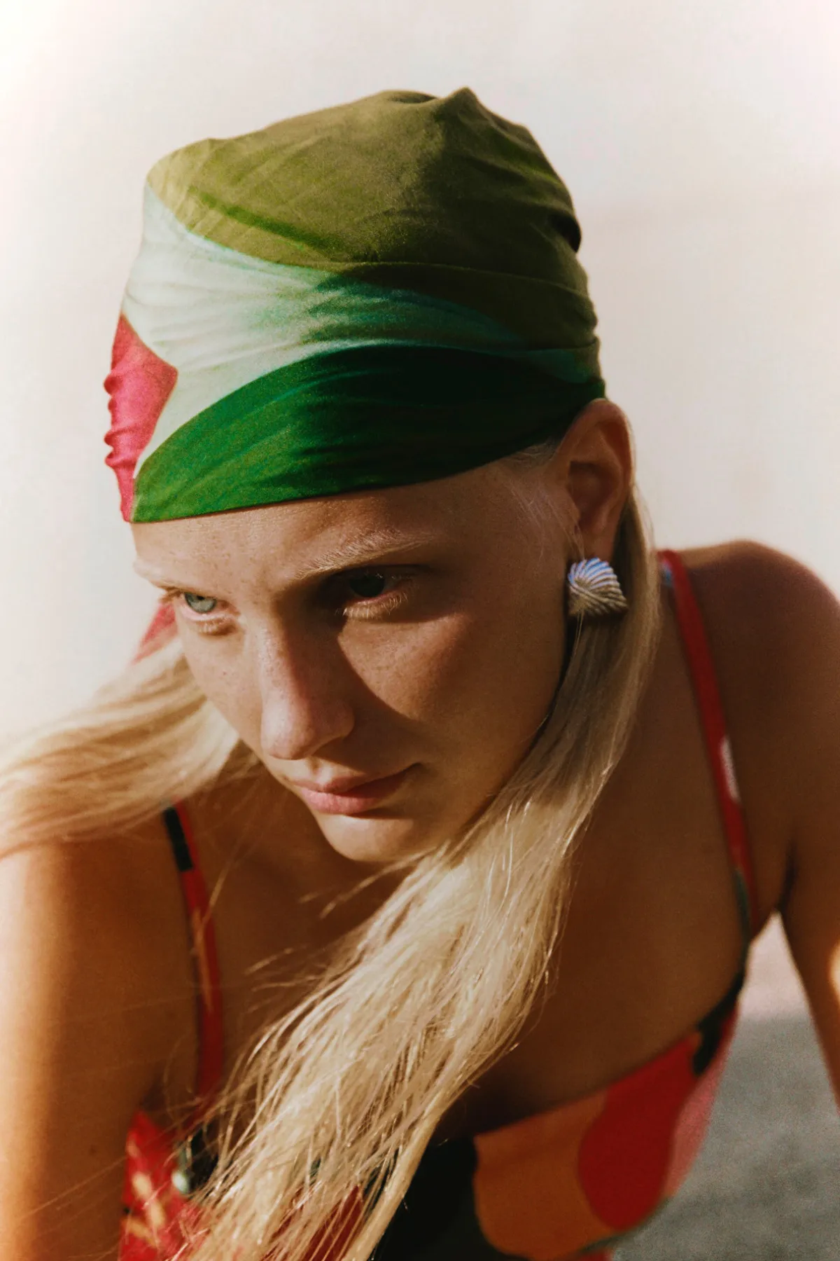 Cotton Silk Scarf - Red Floral sold by Zulu and Zephyr product image thumbnail 3