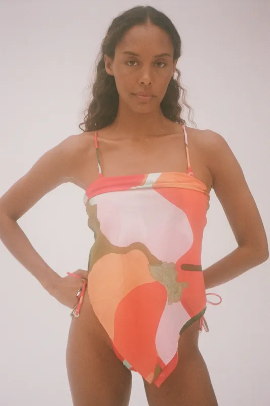 Cotton Silk Scarf - Red Floral sold by Zulu and Zephyr