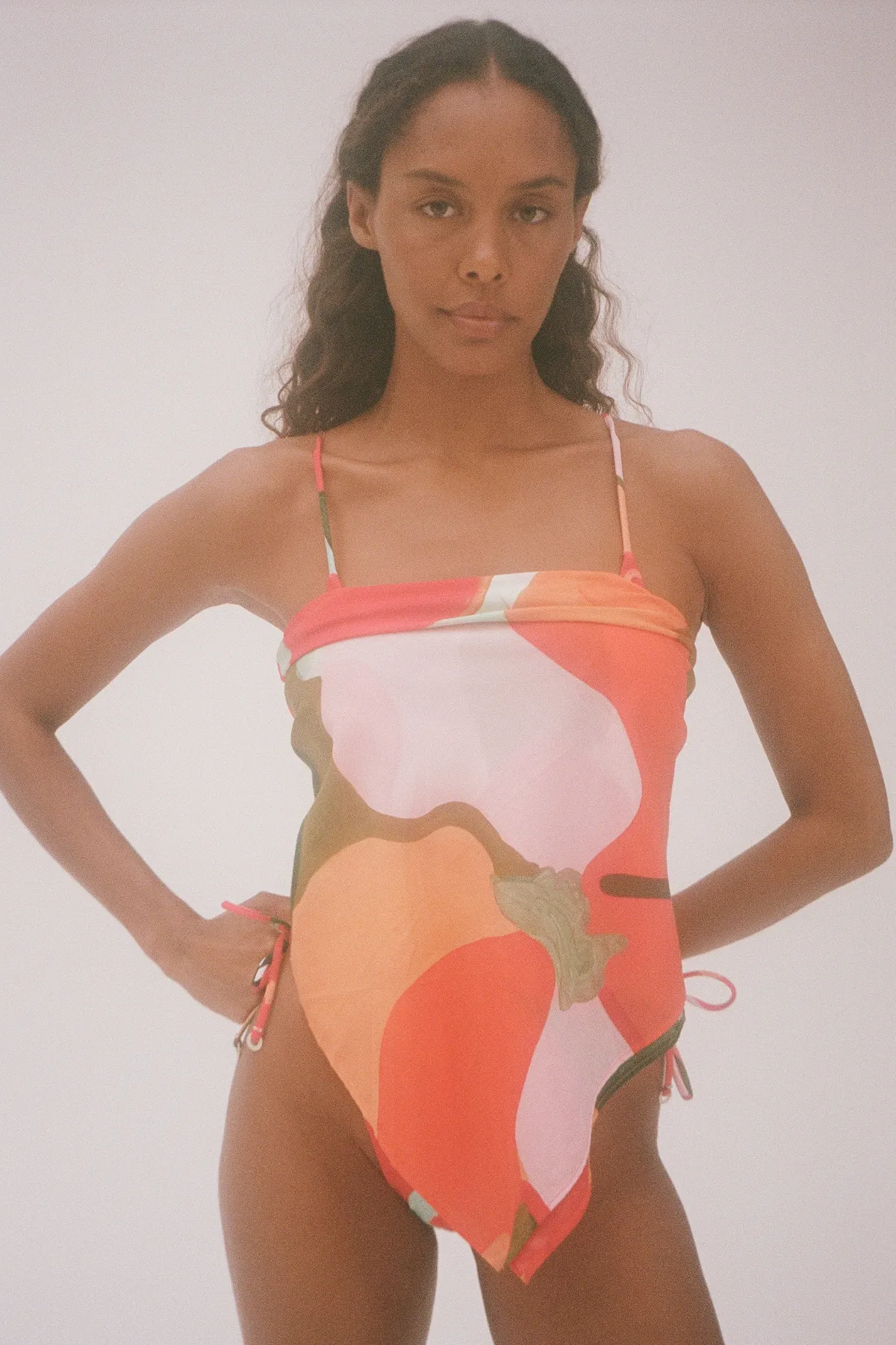 Cotton Silk Scarf - Red Floral sold by Zulu and Zephyr