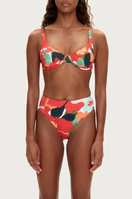 High Full Brief - Red Floral sold by Zulu and Zephyr