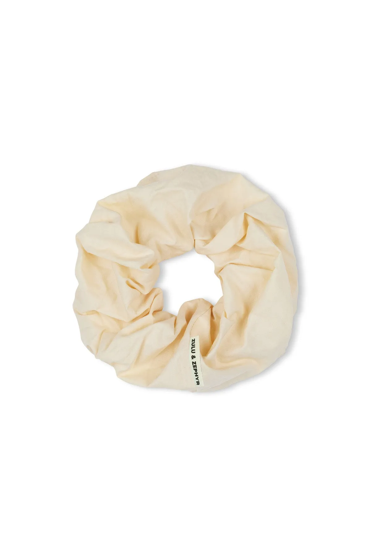 Large Cotton Scrunchie - Husk sold by Zulu and Zephyr
