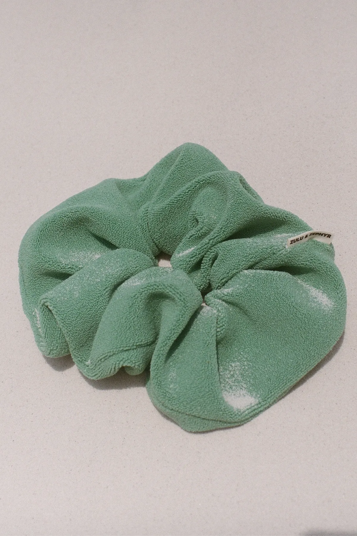 Textured Scrunchie - Green sold by Zulu and Zephyr product image thumbnail 2