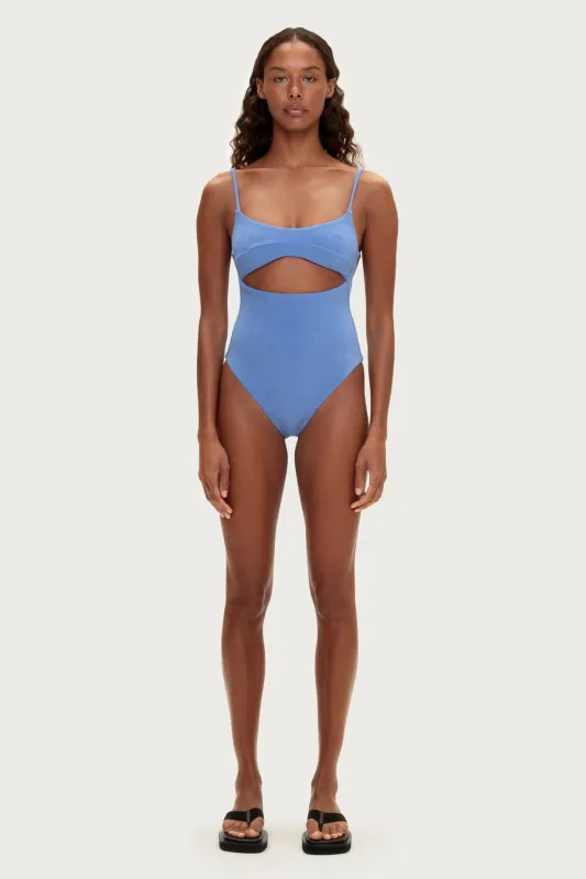 Towelling One Piece - Blue made by Zulu and Zephyr