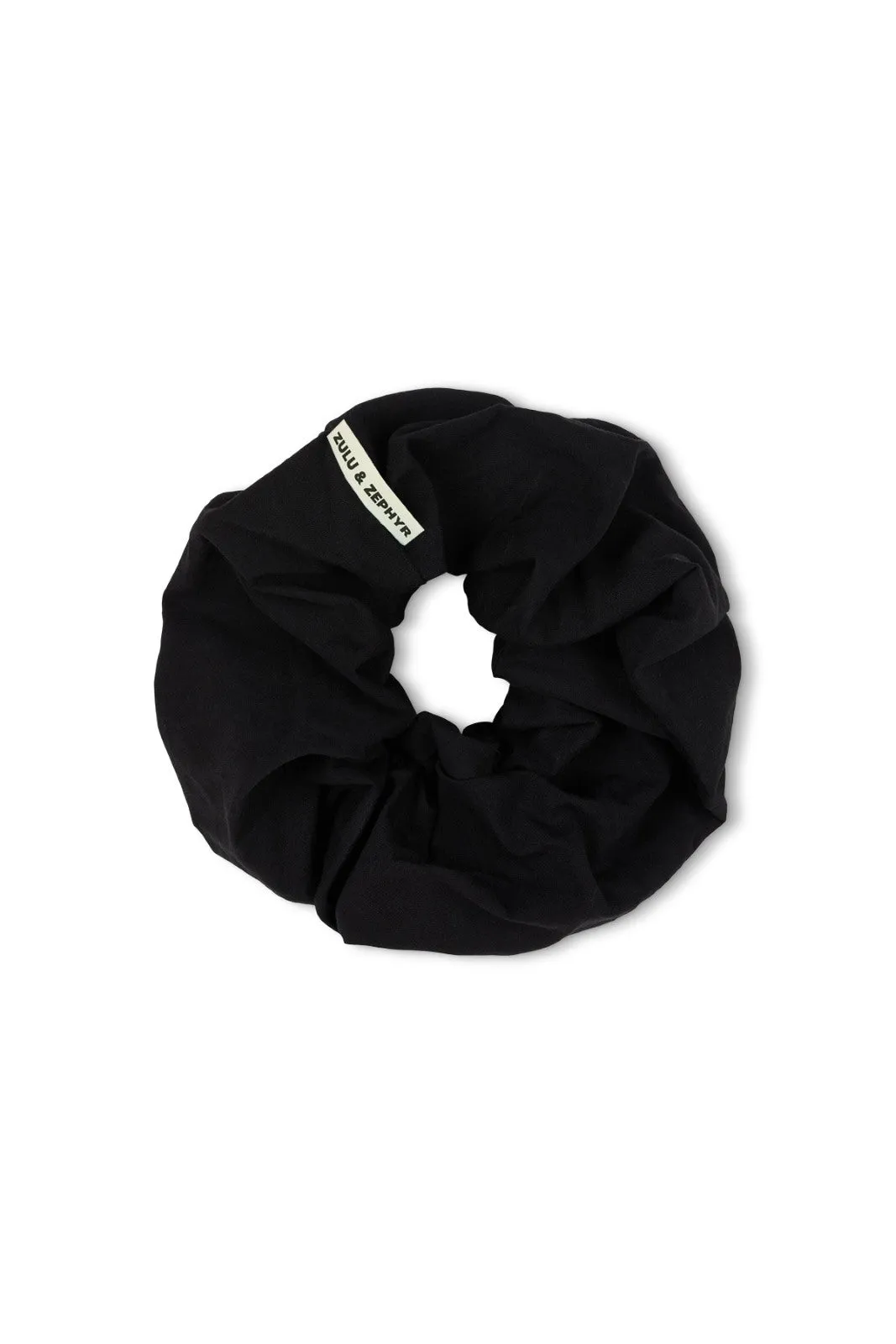 Large Cotton Scrunchie - Black sold by Zulu and Zephyr