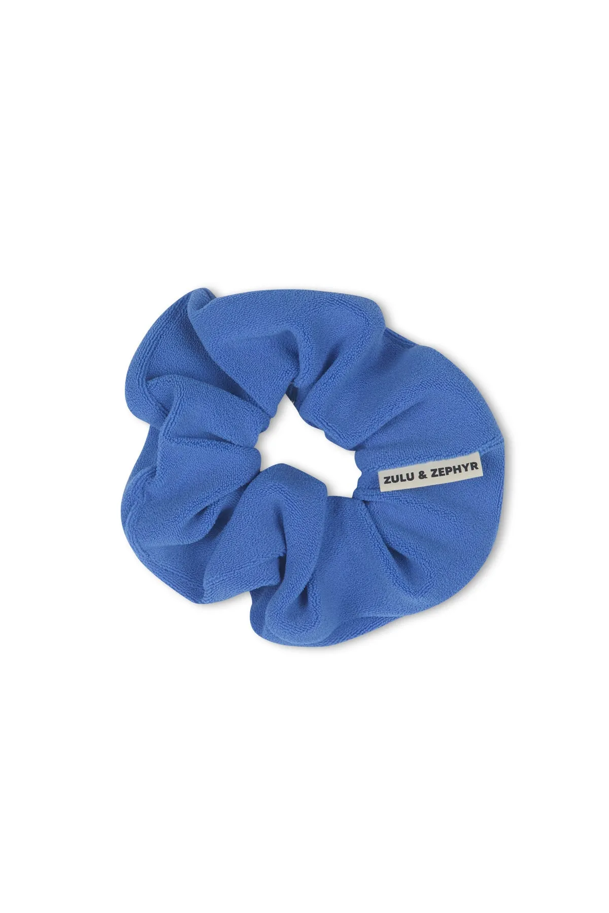 Textured Scrunchie - Blue sold by Zulu and Zephyr