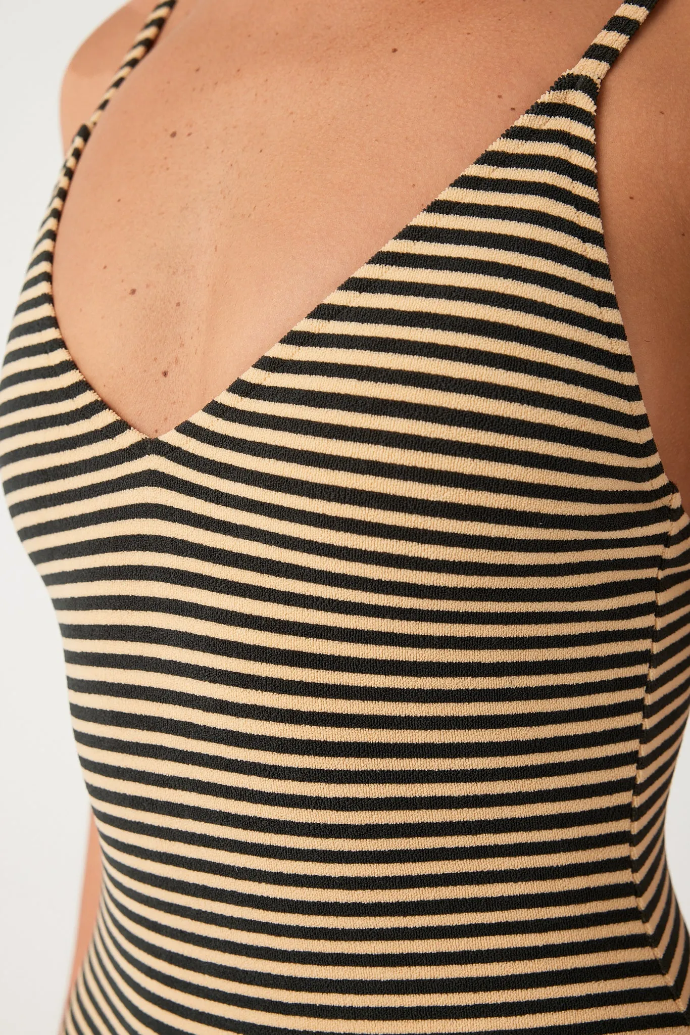 Towelling Bodysuit - Black Stripe sold by Zulu and Zephyr product image thumbnail 4