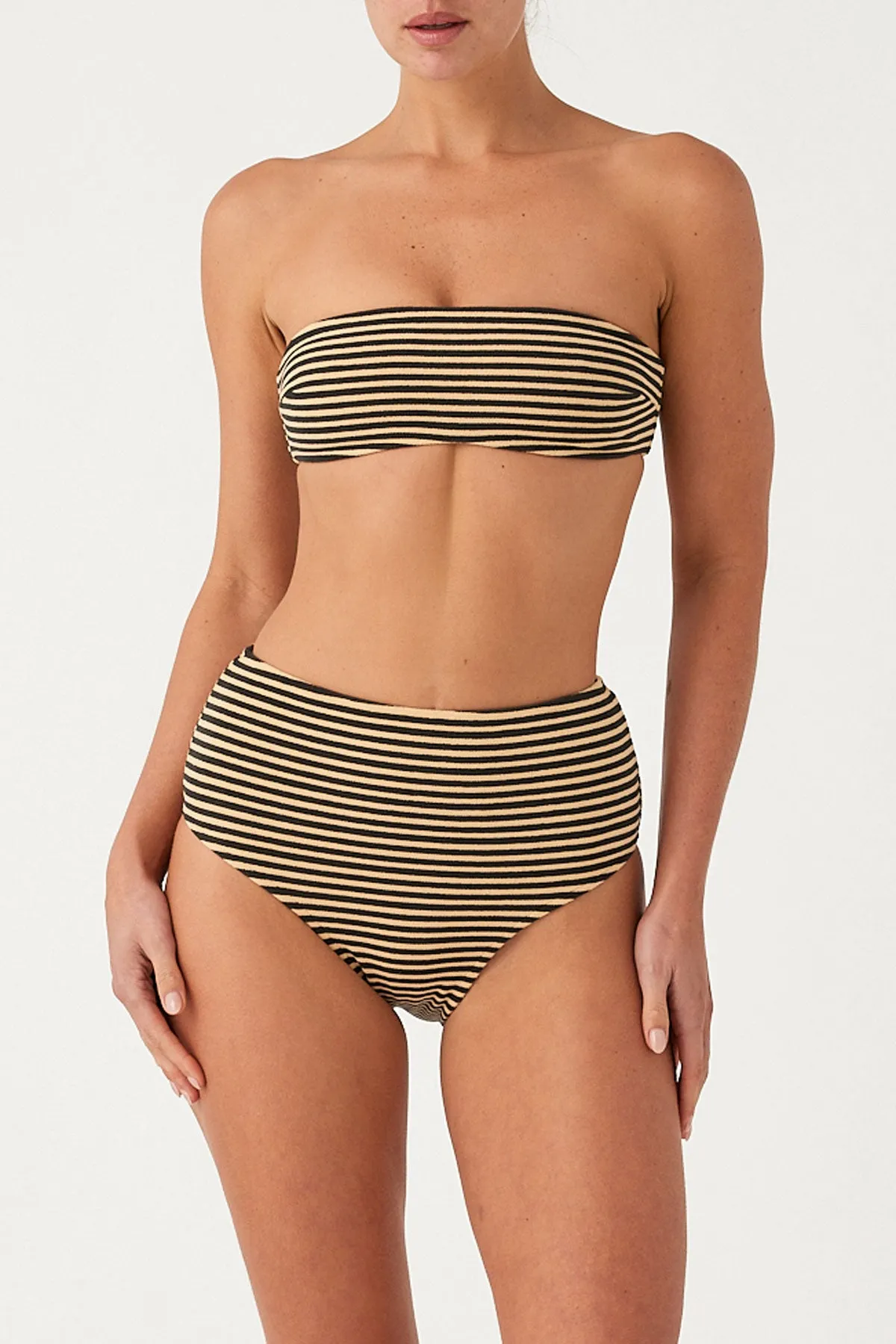 Towelling Full Brief - Black Stripe sold by Zulu and Zephyr product image thumbnail 3