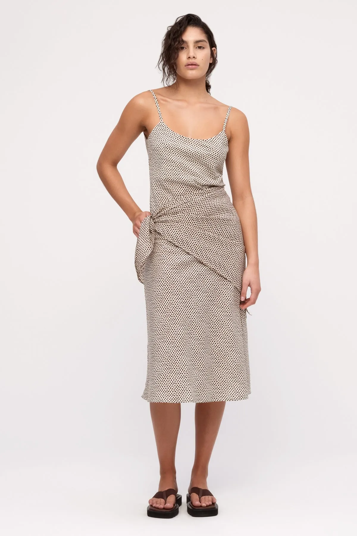 Cotton Silk Scarf - Natural Spot sold by Zulu and Zephyr product image thumbnail 3