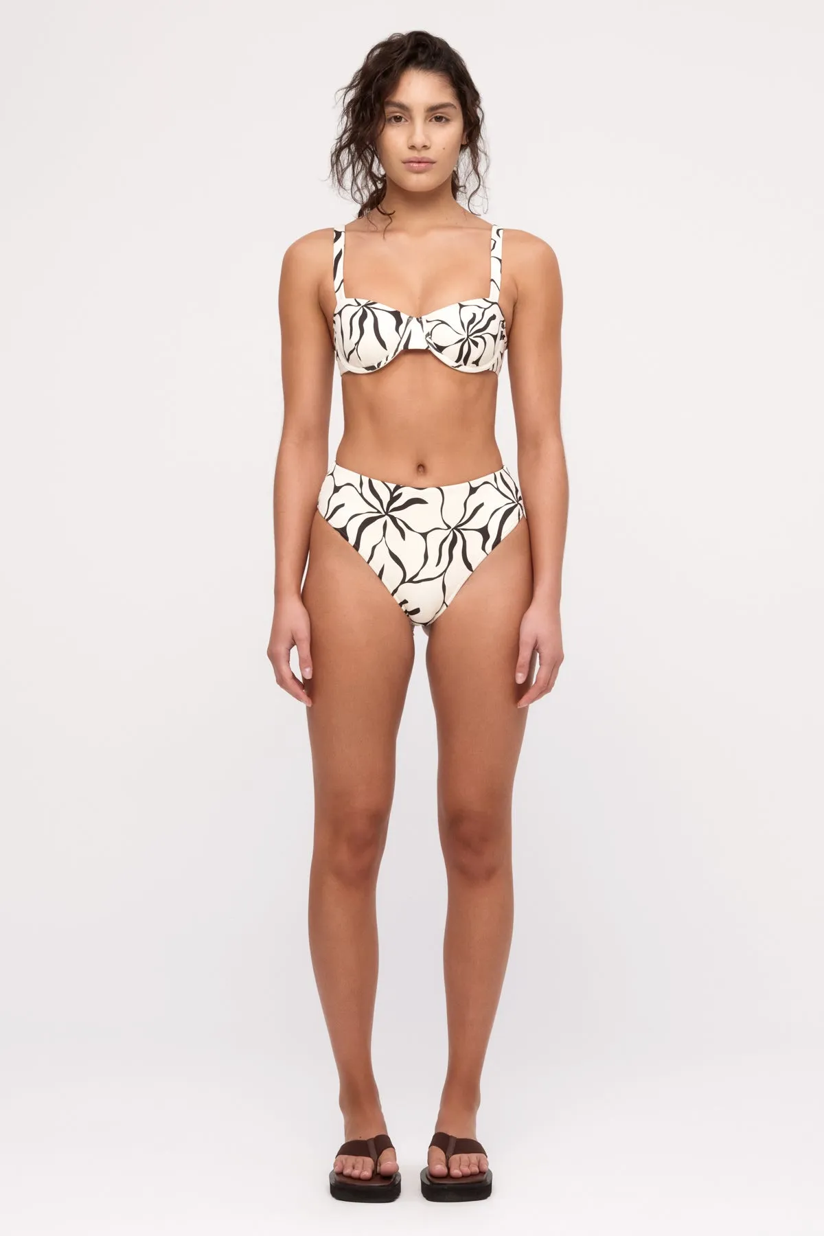 Reversible Waisted Full Brief - Cream Flower sold by Zulu and Zephyr product image thumbnail 2