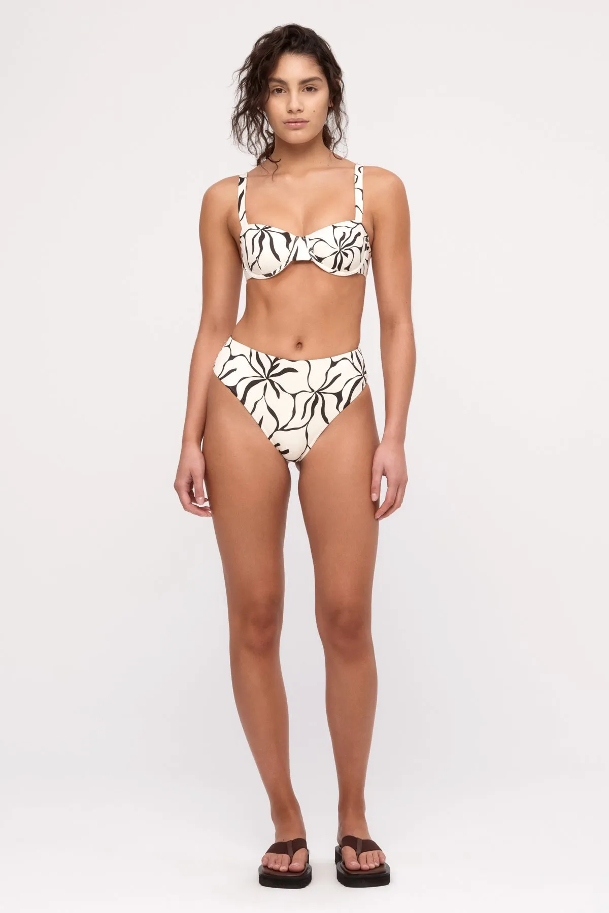 Reversible Waisted Full Brief - Cream Flower sold by Zulu and Zephyr product image thumbnail 5