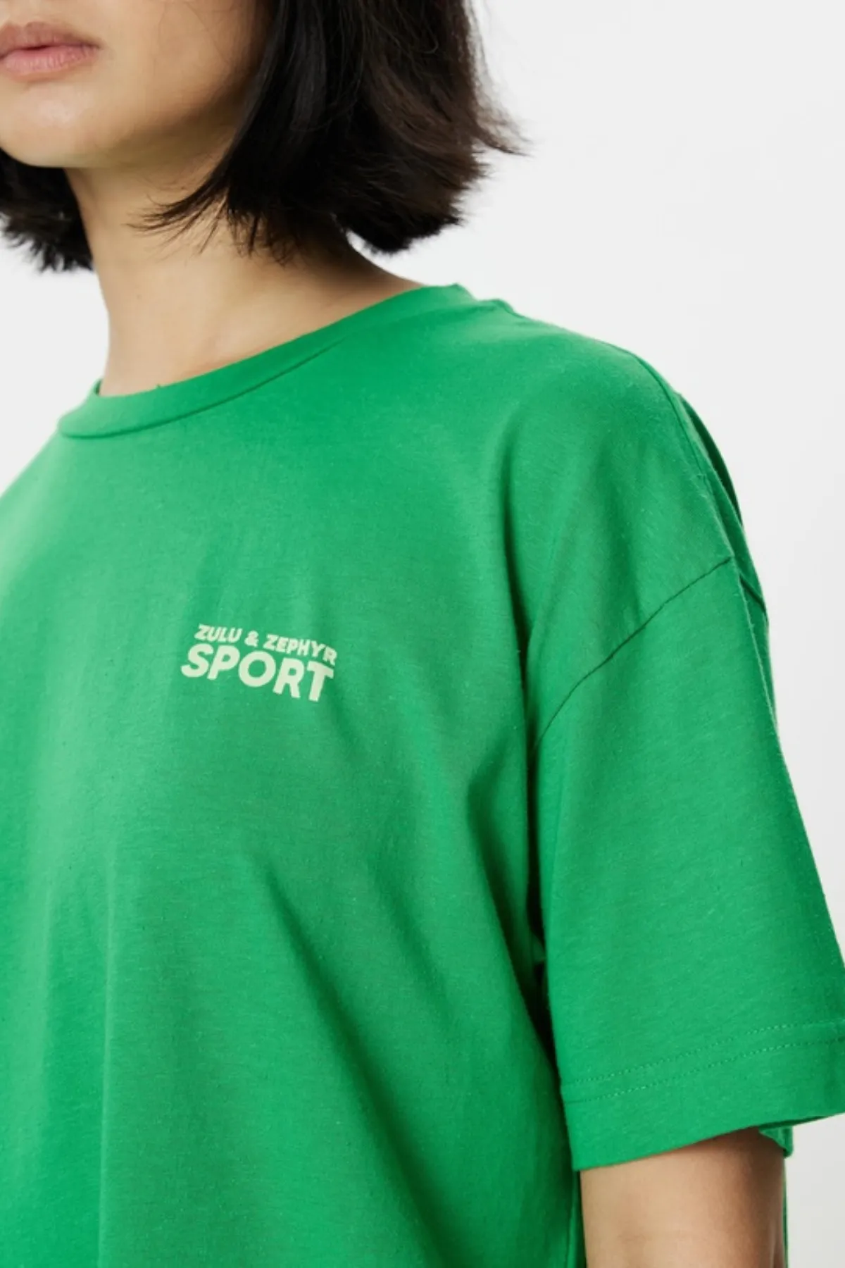Sports Tee - Parrot Green sold by Zulu and Zephyr