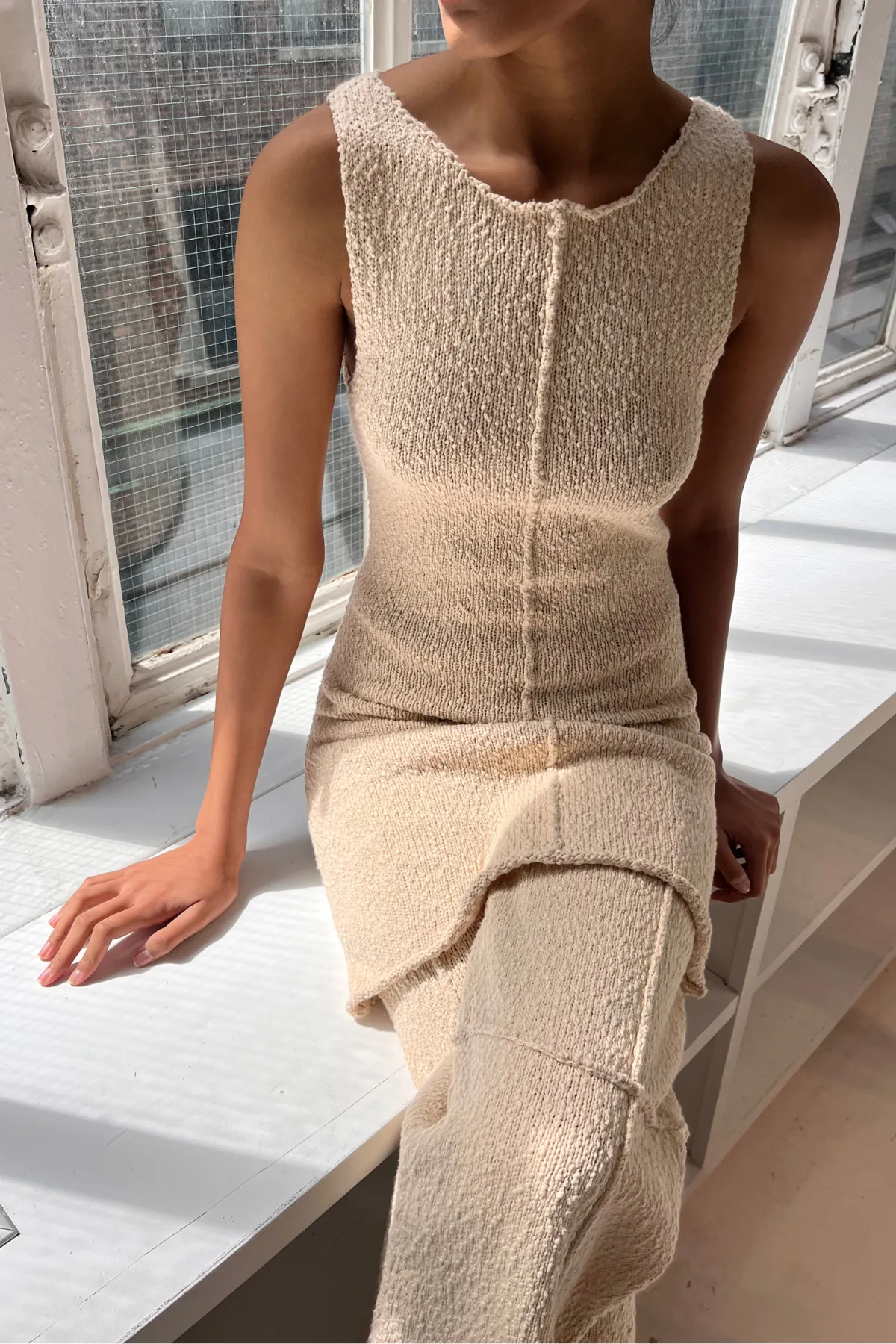 Boucle Knit Pant - Coconut sold by Zulu and Zephyr product image thumbnail 3