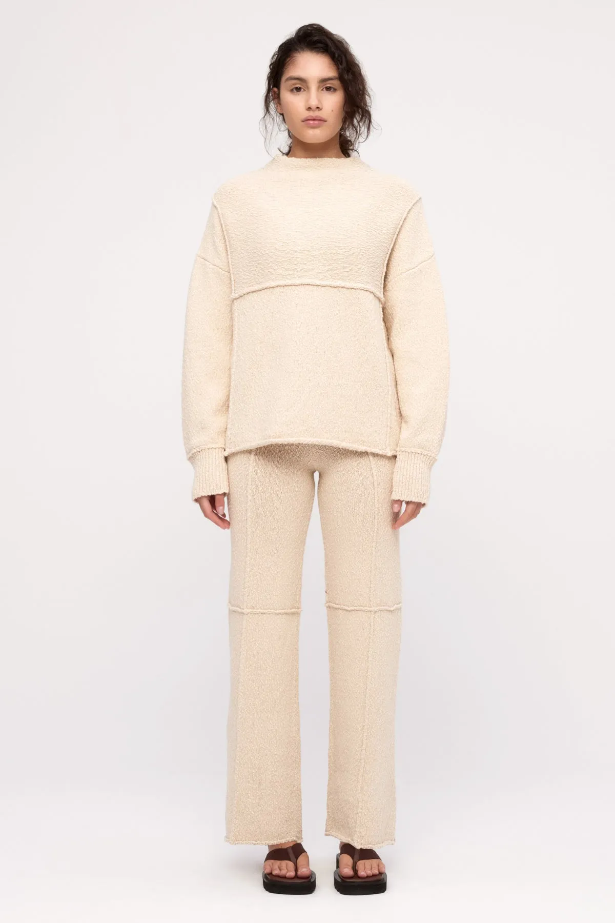 Boucle Knit Pant - Coconut sold by Zulu and Zephyr product image thumbnail 2