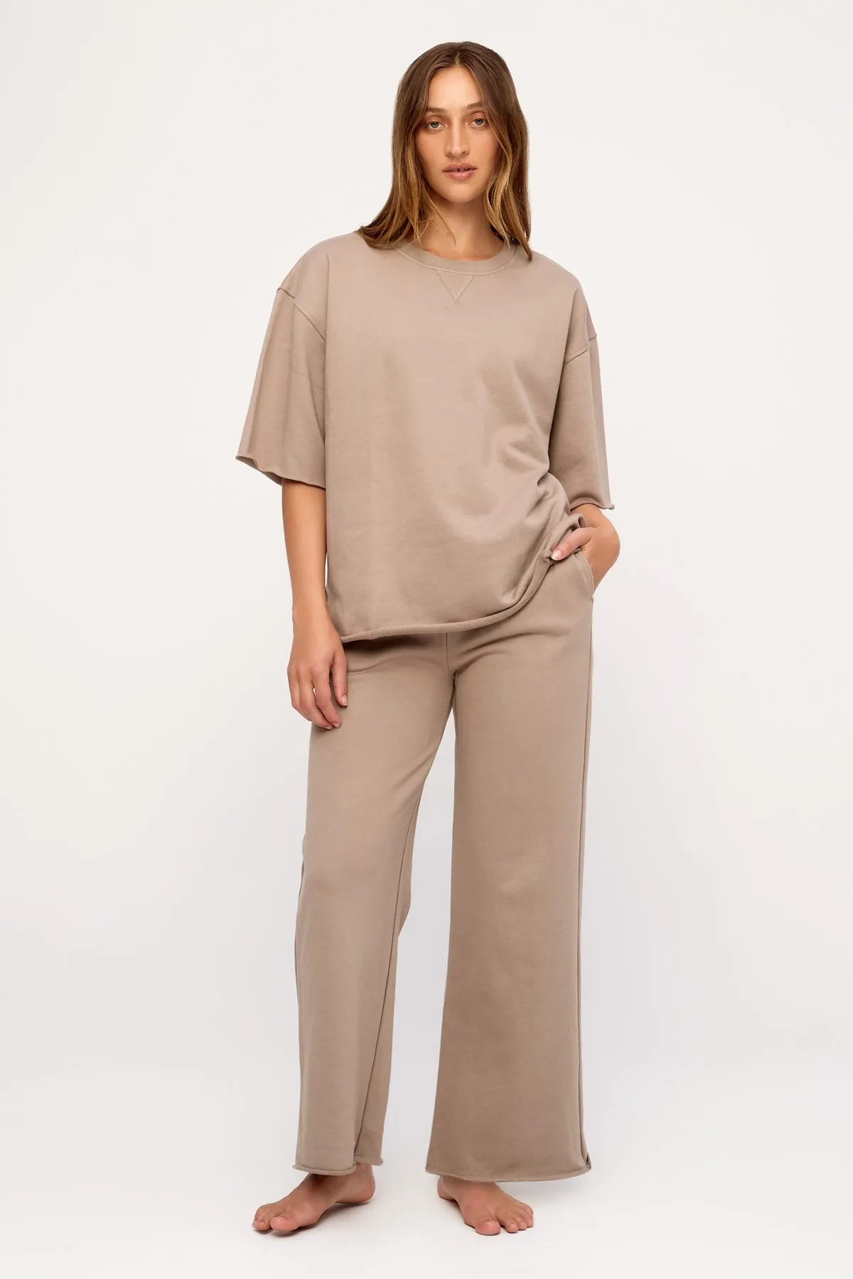 Terry Sport Sweat Pant - Stone sold by Zulu and Zephyr product image thumbnail 3