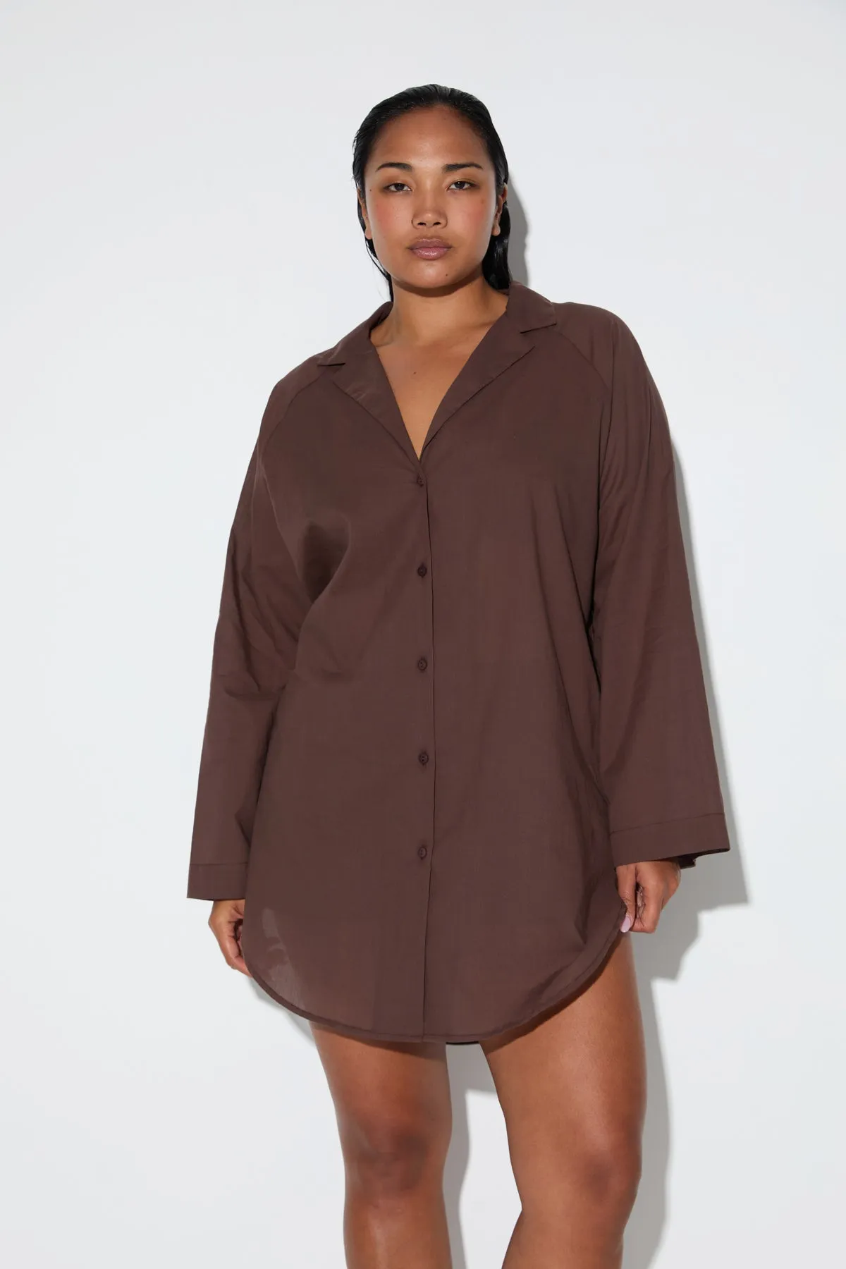 Signature Cotton Shirt - Smoky Brown sold by Zulu and Zephyr product image thumbnail 5