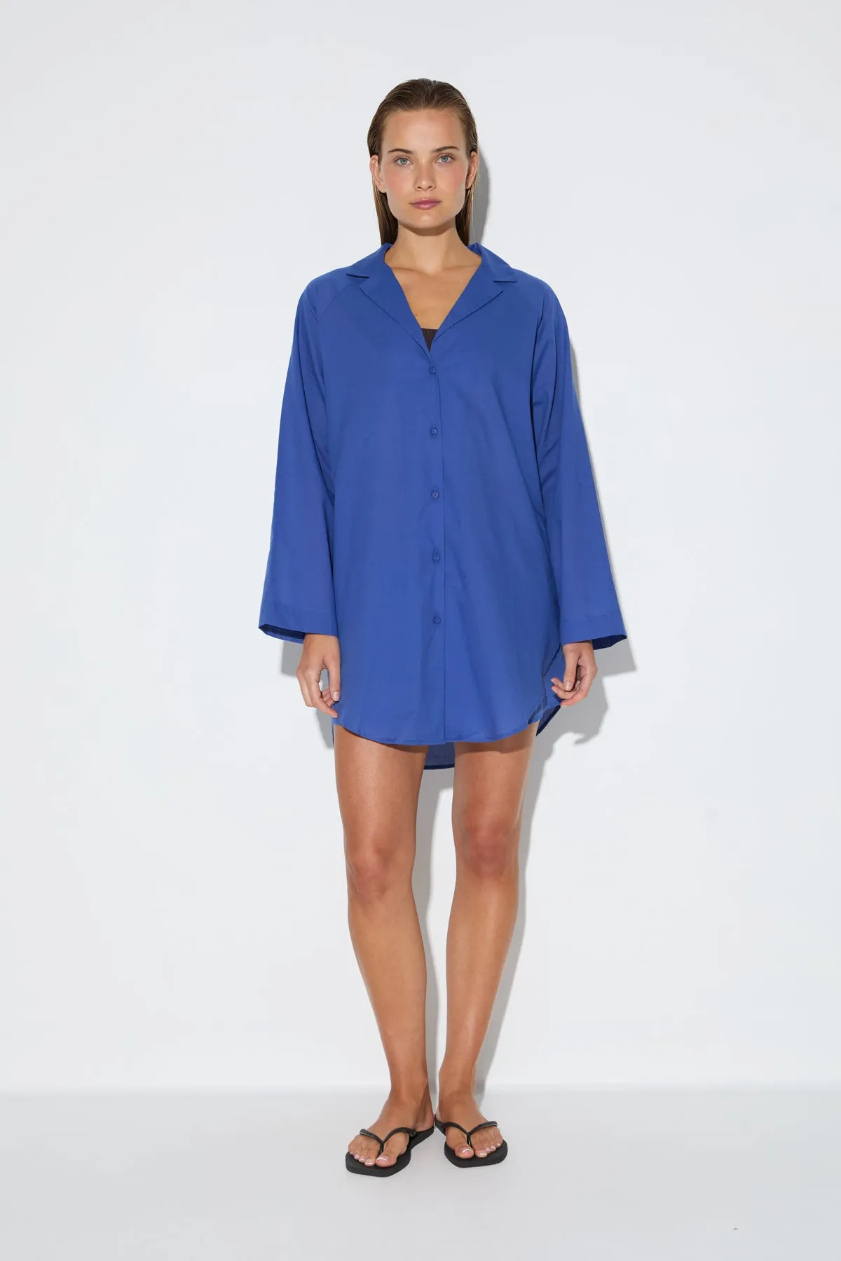 Signature Cotton Shirt - Pacific Blue sold by Zulu and Zephyr product image thumbnail 4