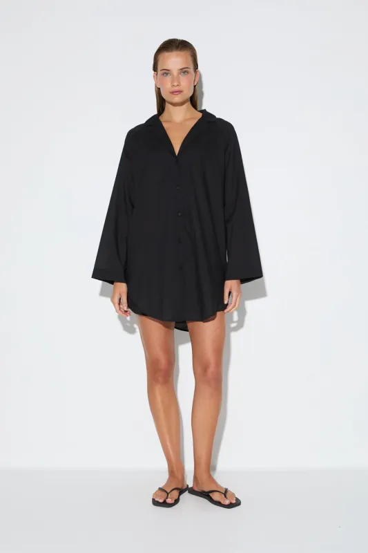 Signature Cotton Shirt - Black made by Zulu and Zephyr