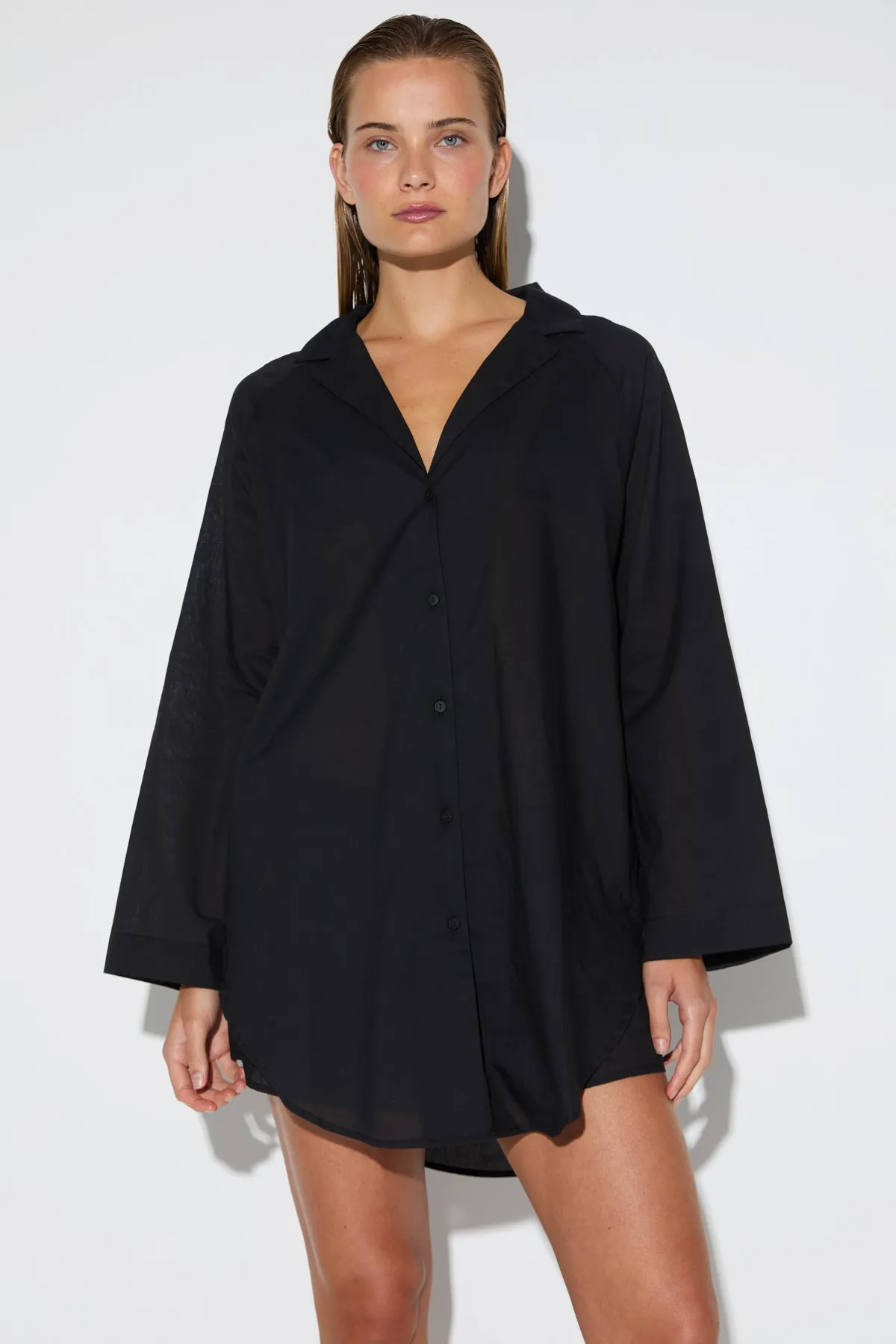 Signature Cotton Shirt - Black sold by Zulu and Zephyr product image thumbnail 3