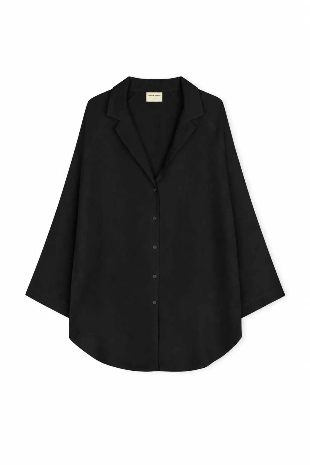 Signature Cotton Shirt - Black sold by Zulu and Zephyr product image thumbnail 4