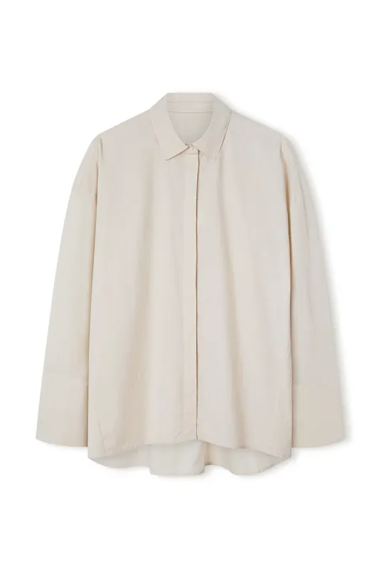 Organic Cotton Shirt - Stone sold by Zulu and Zephyr
