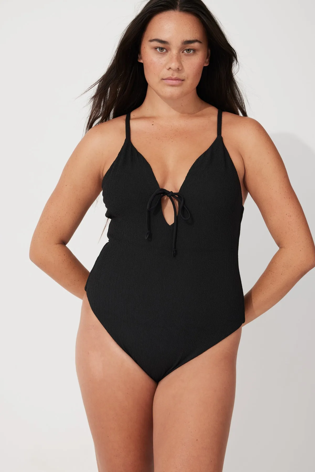 Black Textured One Piece sold by Zulu and Zephyr product image thumbnail 5
