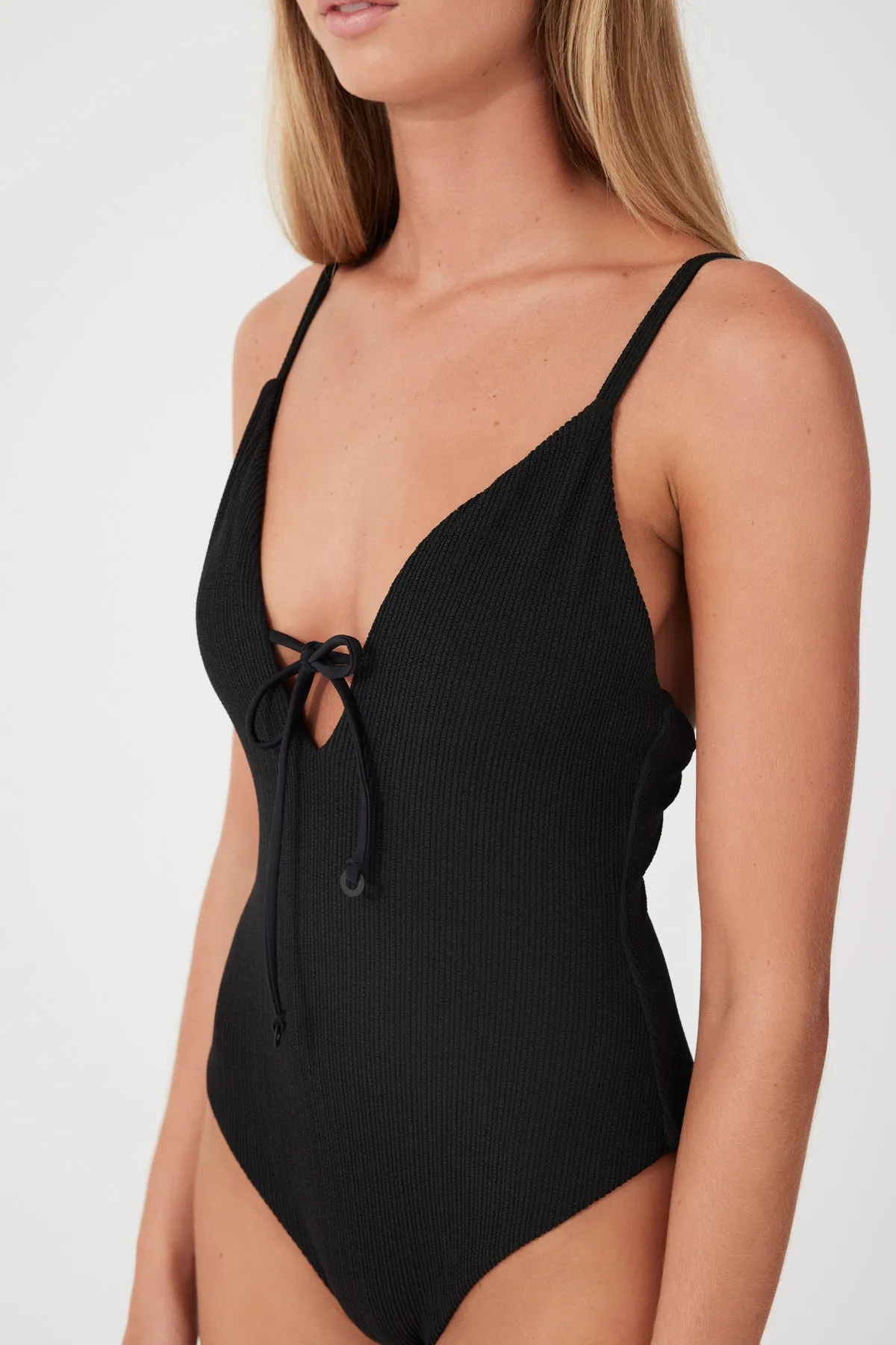 Black Textured One Piece sold by Zulu and Zephyr product image thumbnail 3