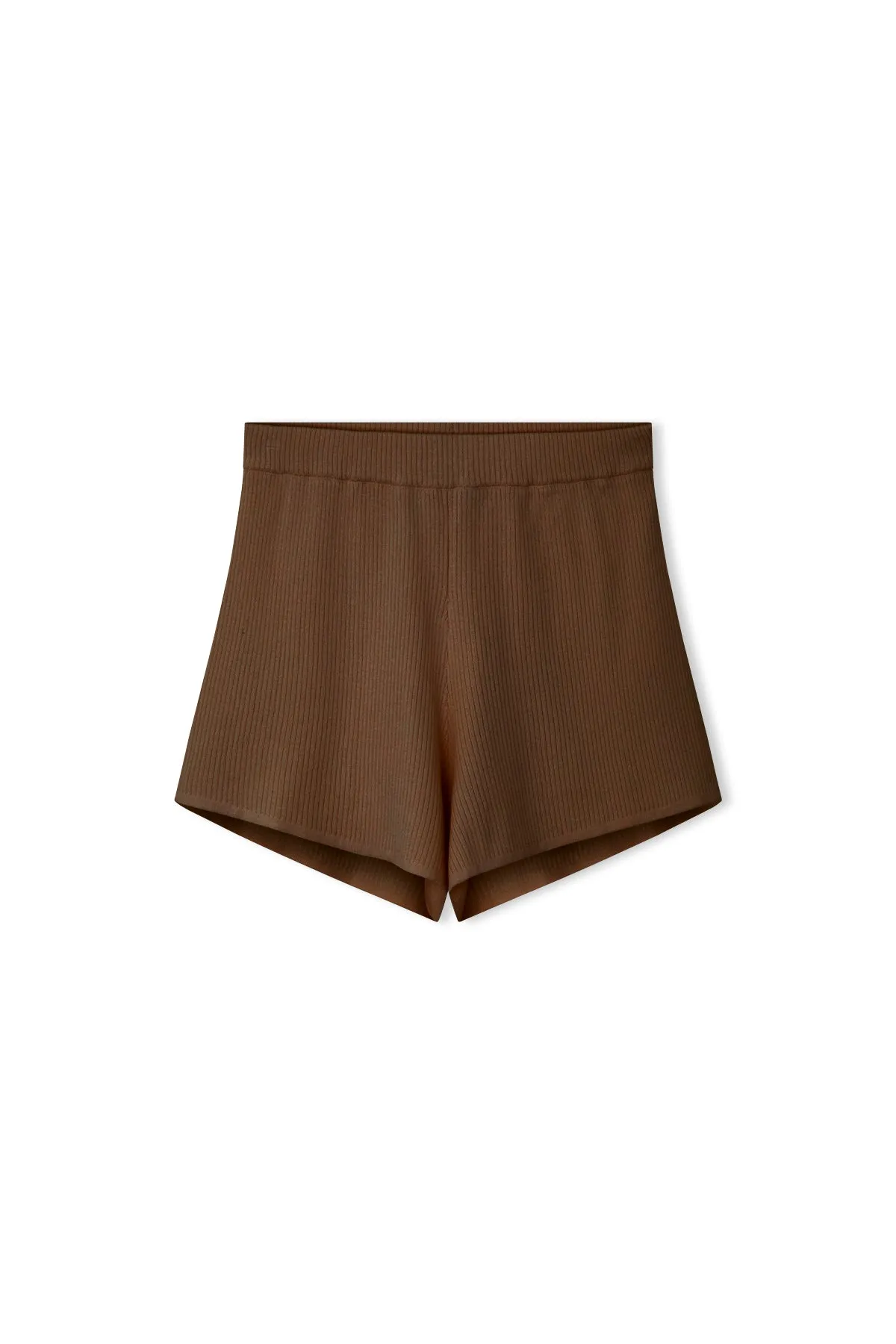 Signature Rib Knit Short - Chocolate sold by Zulu and Zephyr