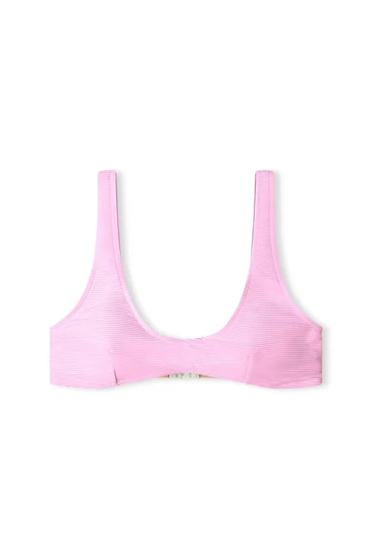 Signature Crop Bralette Top - Sea Pink sold by Zulu and Zephyr