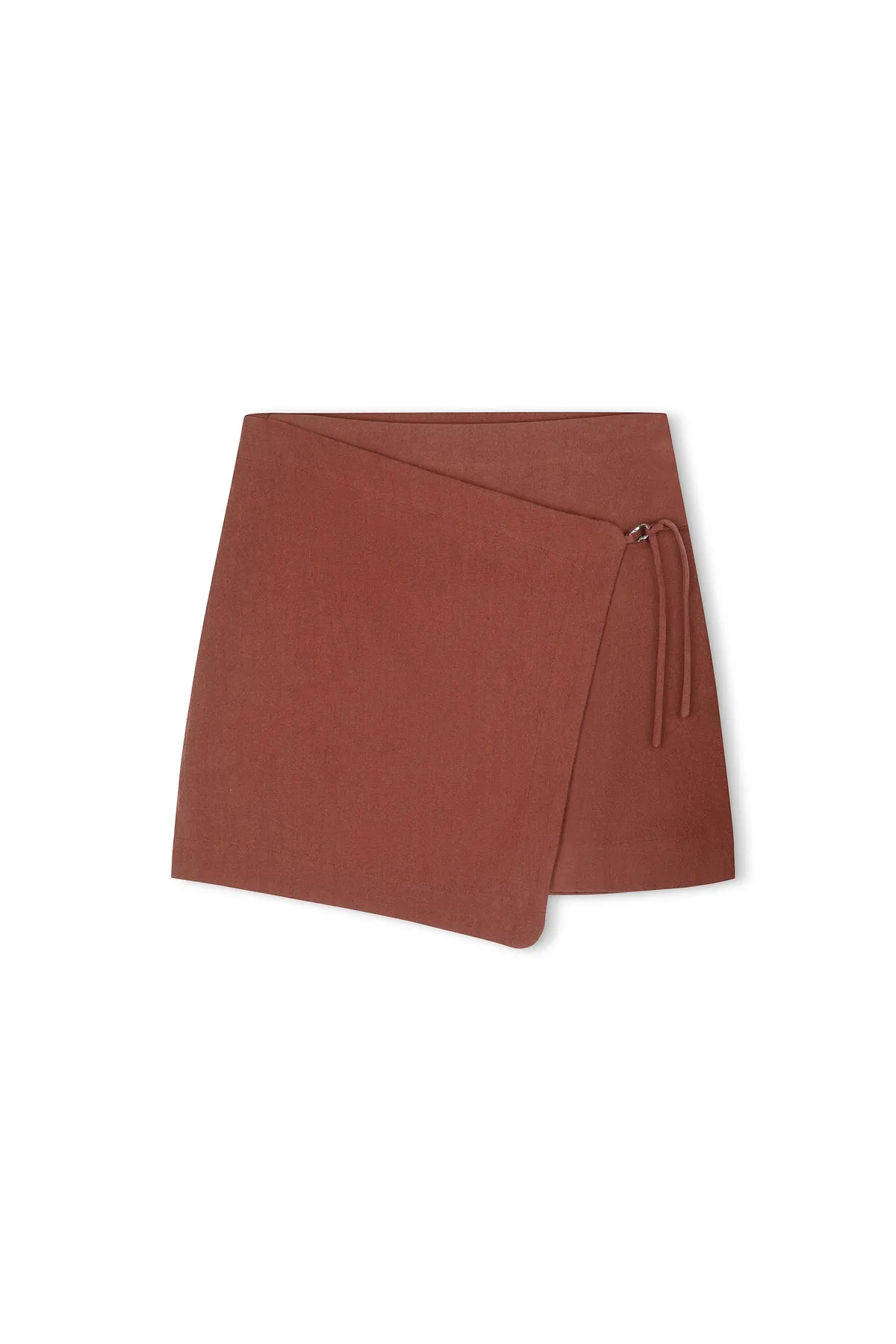 Clay Linen Cotton Wrap Skirt sold by Zulu and Zephyr product image thumbnail 2