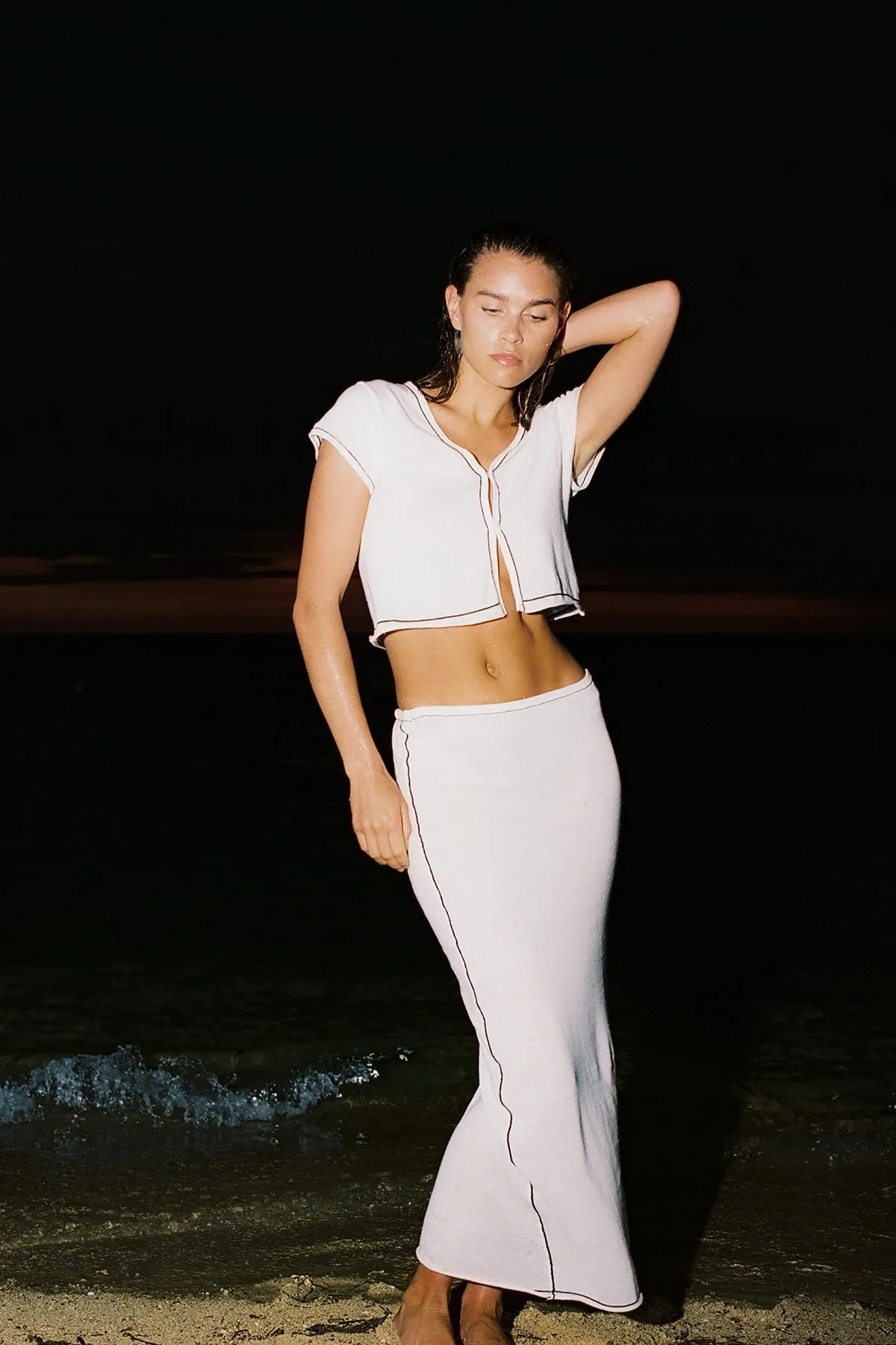 Milk Contrast Knit Top - Black sold by Zulu and Zephyr product image thumbnail 3