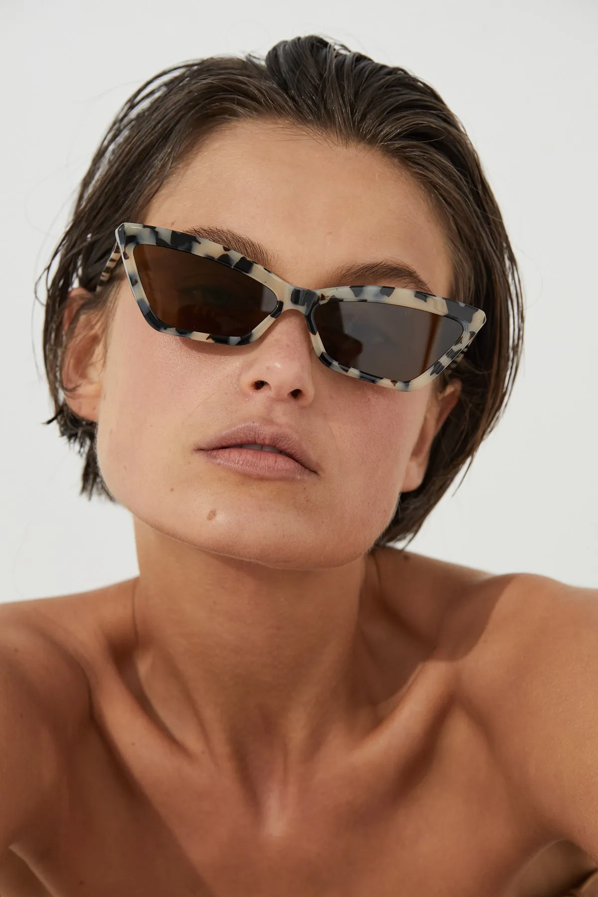 Slim Cat Eye Sunglasses - Tortoise sold by Zulu and Zephyr product image thumbnail 2