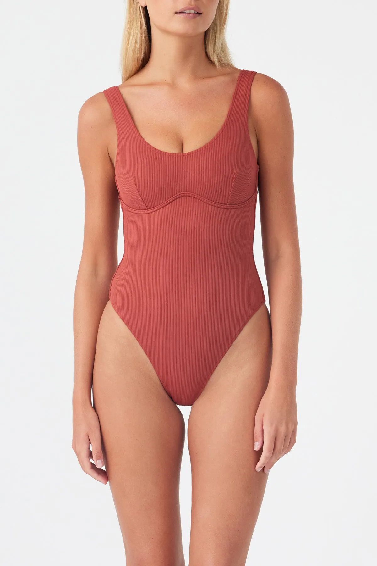 Signature Bralette One Piece - Earth Red | Parallel