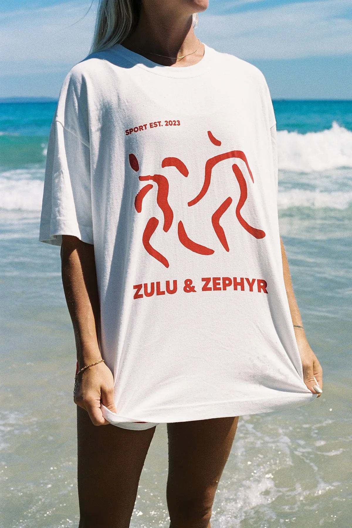 Zulu & Zephyr Sports Tee - Chilli Red sold by Zulu and Zephyr product image thumbnail 2