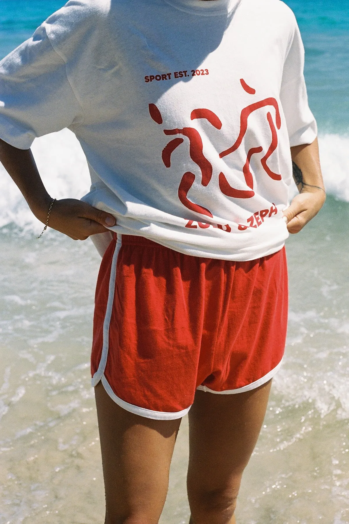 Zulu & Zephyr Sports Tee - Chilli Red sold by Zulu and Zephyr product image thumbnail 3