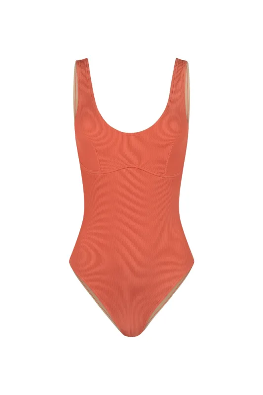 Signature Bralette One Piece - Papaya sold by Zulu and Zephyr