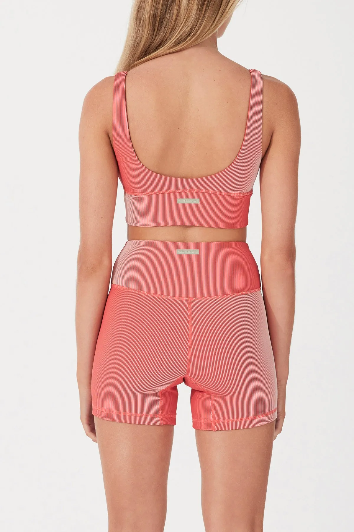 Stripe Rib Crop Top - Chilli sold by Zulu and Zephyr product image thumbnail 4