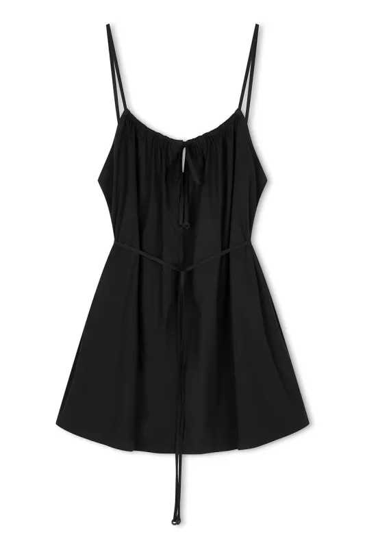 Cotton Poplin Dress - Black sold by Zulu and Zephyr