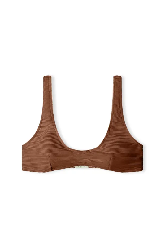 Signature Crop Bralette Top - Acorn sold by Zulu and Zephyr