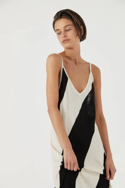 Charcoal Stripe Knit Dress sold by Zulu and Zephyr