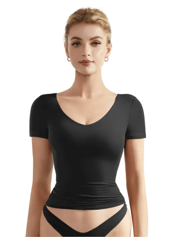 Buttery Soft V Neck Shirt - Short Sleeve sold by Suuksess