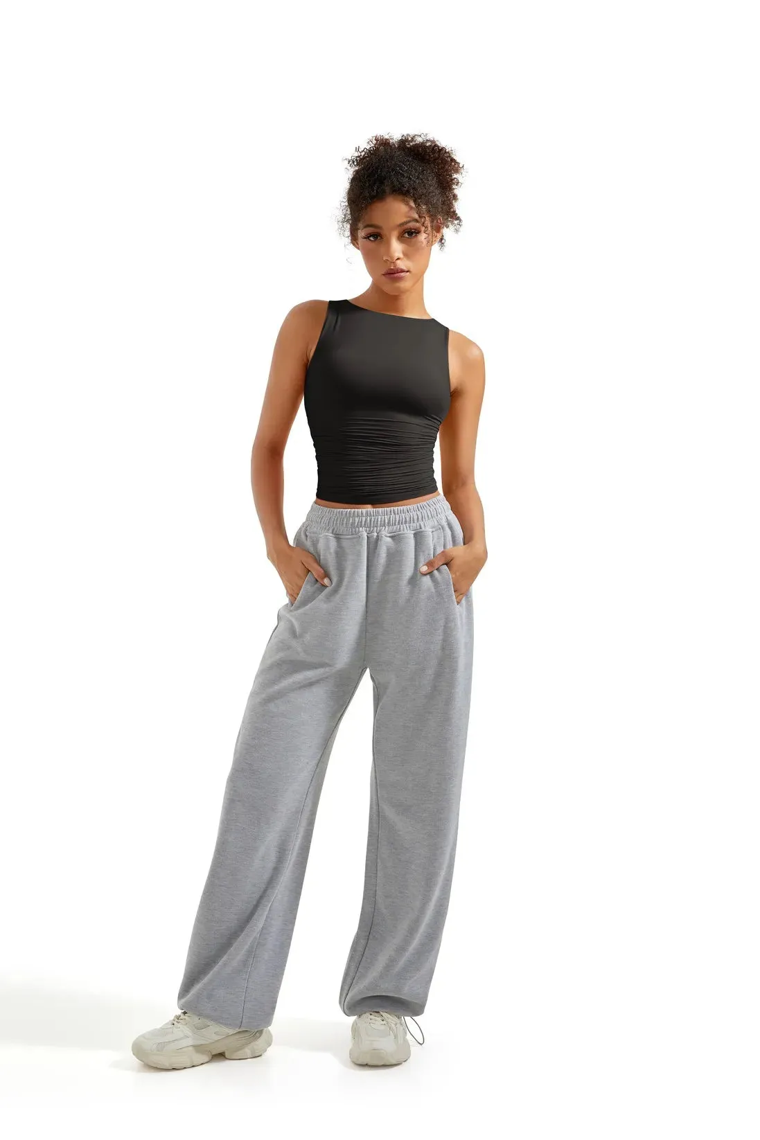 Buttery Soft Side Ruched Tank Top sold by Suuksess product image thumbnail 2