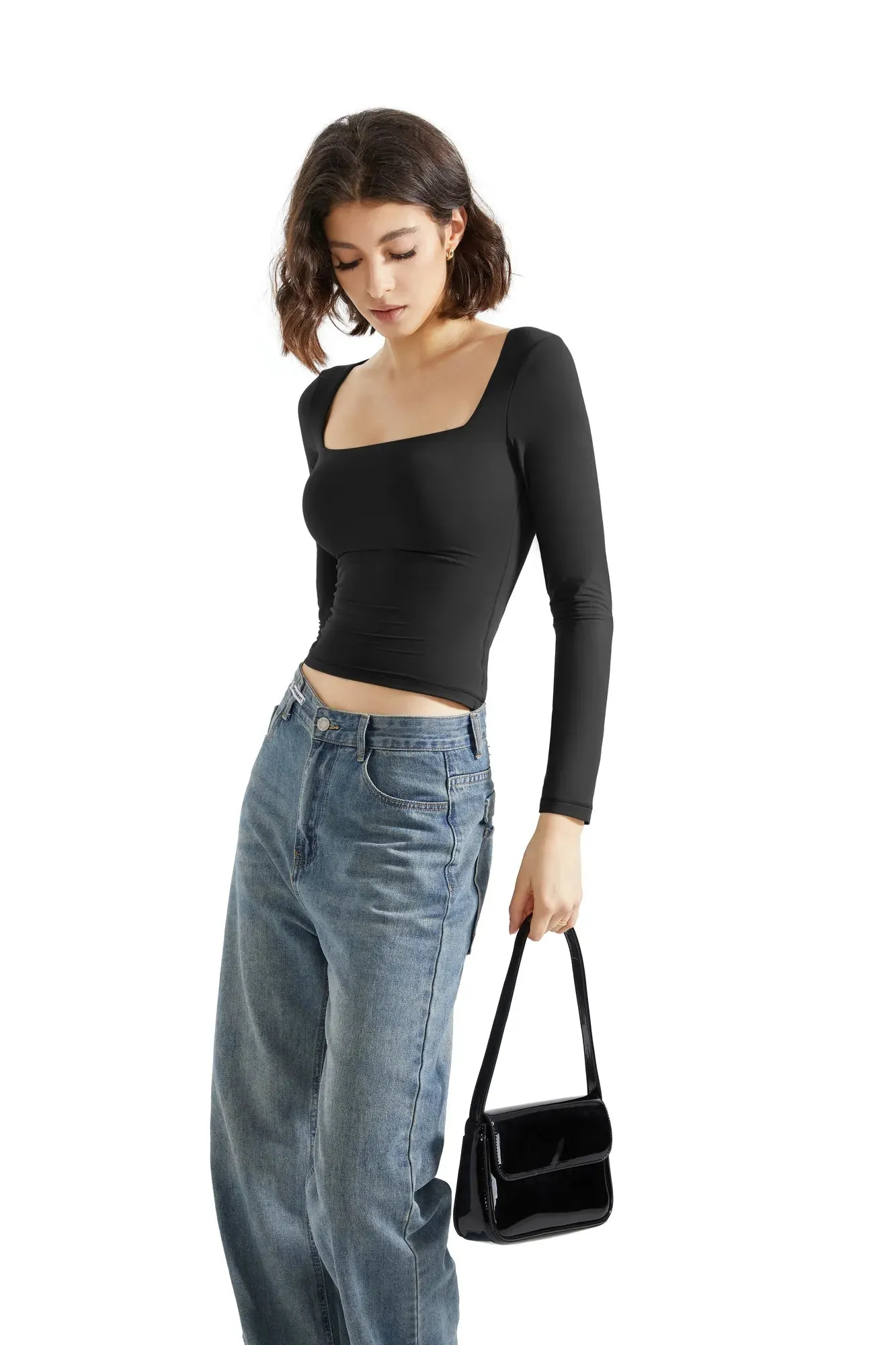 Buttery Soft Square Neck Shirt - Long Sleeve sold by Suuksess product image thumbnail 5